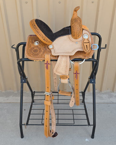 #2931 10" Corriente Youth Kids Barrel Saddle