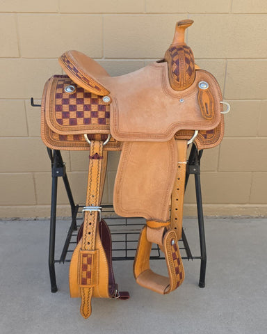 #2950 14.5" Corriente Team Roping Saddle