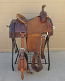 #2951 14" Corriente USED Team Roping Saddle