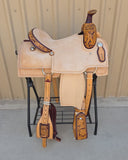 #2954 15" Corriente Team Roping Saddle