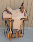 #2956 15" Corriente Team Roping Saddle