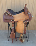 #2974 17" Corriente Team Roping Saddle