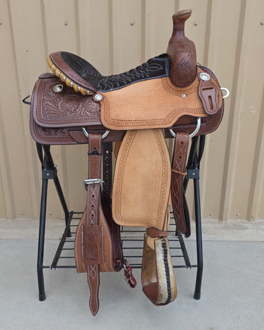 #3012 15" Corriente Team Roping Saddle