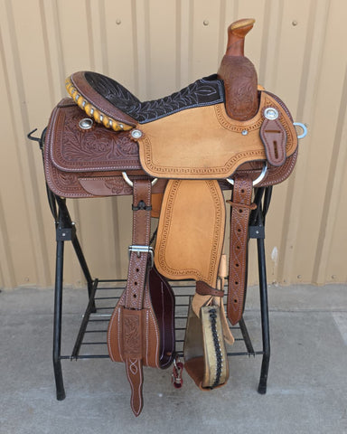 #3010 14" Corriente Team Roping Saddle