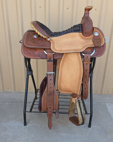 #3013 15.5" Corriente Team Roping Saddle
