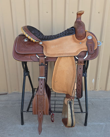 #3015 17" Corriente Team Roping Saddle