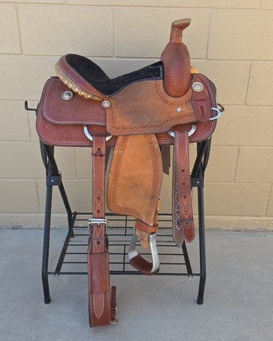#3017 13" USED Corriente Youth Kids Roping Saddle