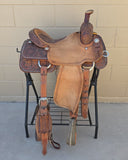 #3018 14.5" USED Corriente Team Roping Saddle