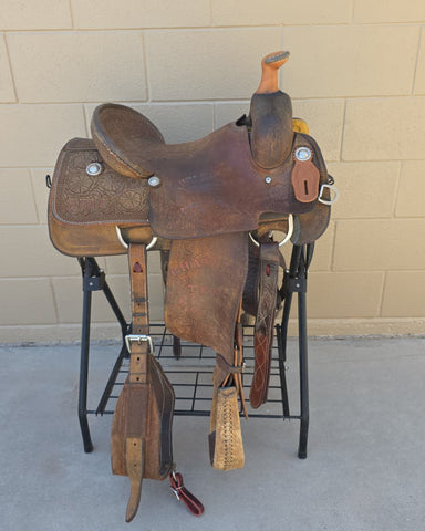 #3020 14.5" USED  Corriente Team Roping Saddle