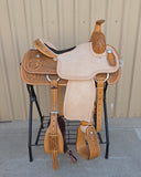 #3035 15.5" Corriente Team Roping Saddle