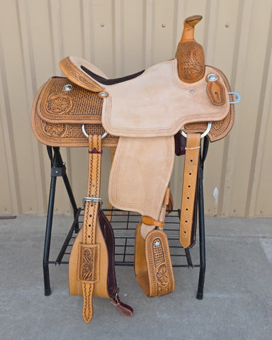 #3036 16" Corriente Team Roping Saddle