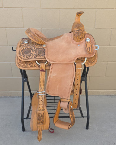 #3070 14.5" Corriente Team Roping Saddle