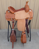 #3072 14.5" Corriente Team Roping Saddle