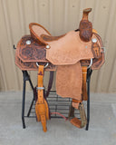 #3075 15.5" Corriente Team Roping Saddle