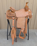 #3077 15" Corriente Team Roping Saddle