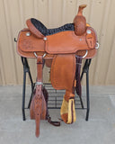 #3078 15" Corriente Team Roping Saddle
