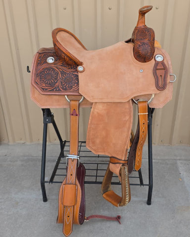 #3081 15" Corriente Team Roping Saddle