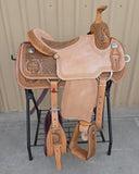#3082 15" Corriente Team Roping Saddle