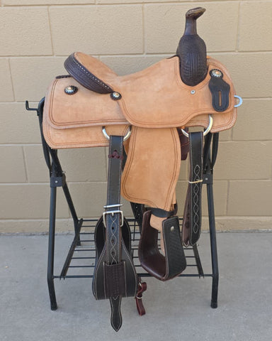 #3067 14" Corriente Team Roping Saddle
