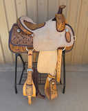 #3087 15" Corriente Team Roping Saddle