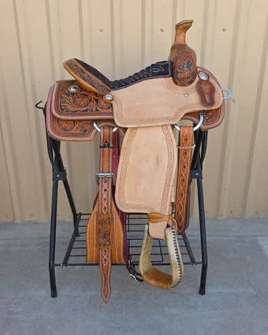 #3115 14.5" Corriente Team Roping Saddle