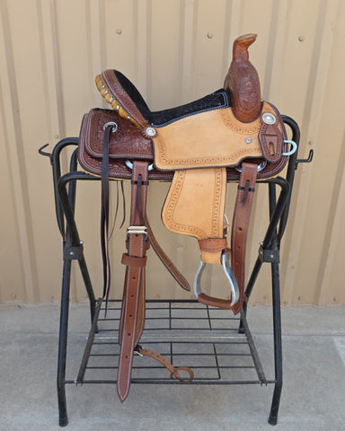 #3158 12" Corriente Youth Kids Roping Saddle