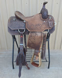 #4004 15" USED Corriente Team Roping Saddle