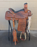 #4006 15" USED Corriente Team Roping Saddle