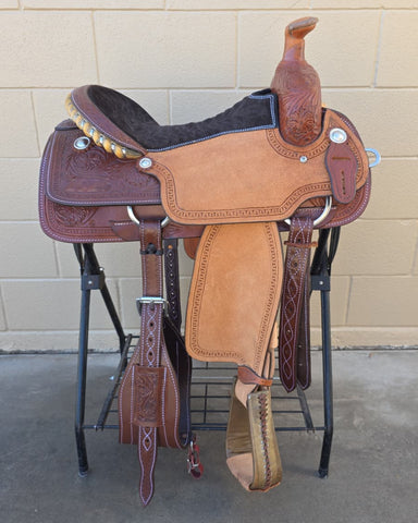 #3236 16" Corriente Team Roping Saddle