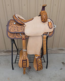 #3239 15" Corriente Team Roping Saddle