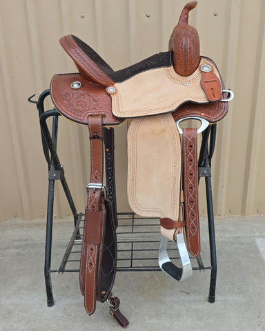 #3251 14"  Corriente Barrel Saddle