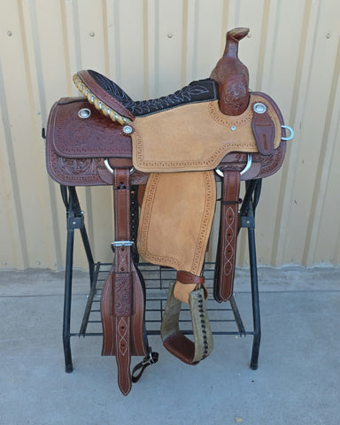 #3265 15" Corriente Team Roping Saddle