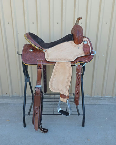 #3268 17" Corriente Barrel Saddle
