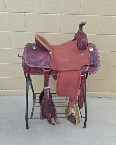 #3283 15" Corriente Team Roping Saddle
