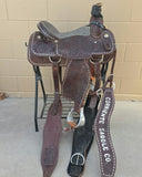 #4015 14.5" USED Corriente Team Roping Saddle