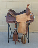 #3271 16" Corriente Team Roping Saddle