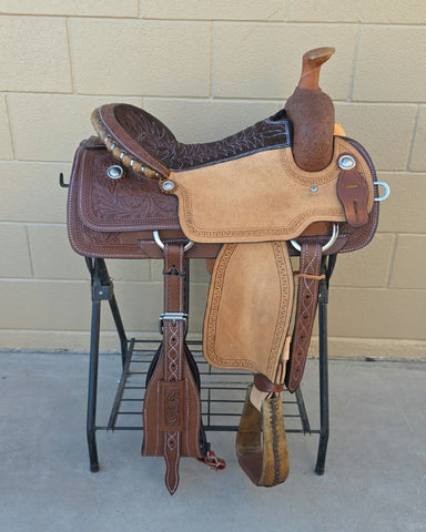 #3271 16" Corriente Team Roping Saddle