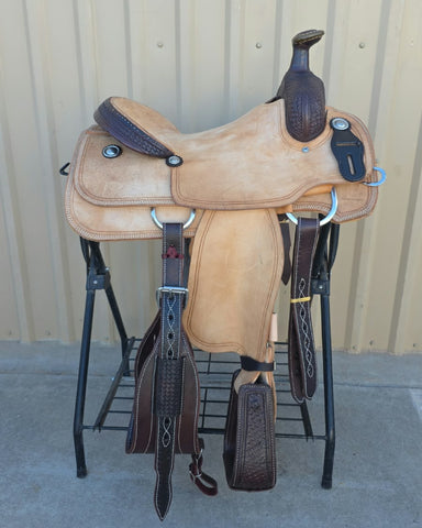#3302 15.5" Corriente Team Roping Saddle