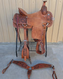 #4022 16.5" USED Corriente Team Roping Saddle