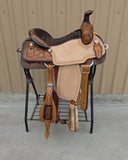 #3376 15" Corriente Team Roping Saddle