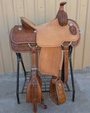 #3371 14" Corriente Team Roping Saddle