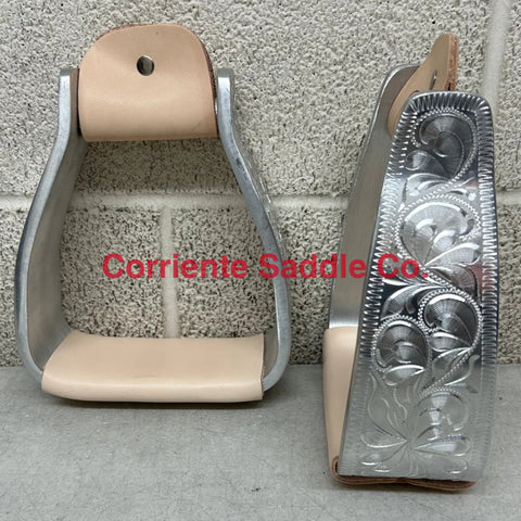 CSSTIRRUP 122 Aluminum Engraved Roper Stirrups