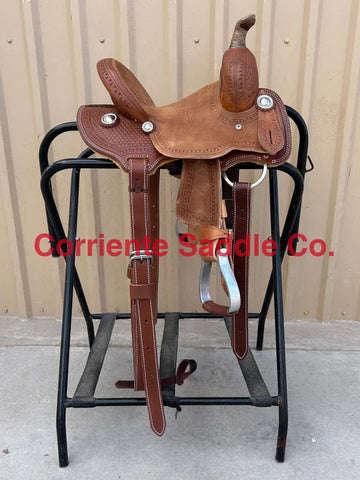 CSY 715L 10 Inch Corriente Youth Kids Strip Down Barrel Saddle