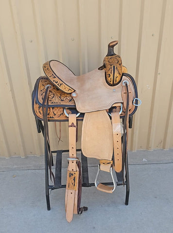 #573 13" Corriente Youth Buckaroo Association Saddle