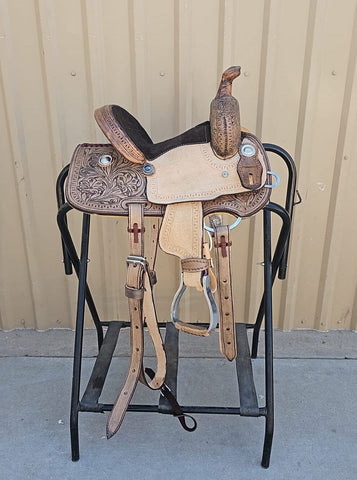 #622 10" Corriente Youth Kids Barrel Saddle
