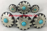 CBCONCH 109B Starburst With Turquoise Conchos