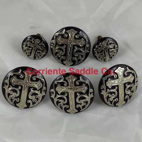 CBCONCH 111A Cross Conchos with Filigree