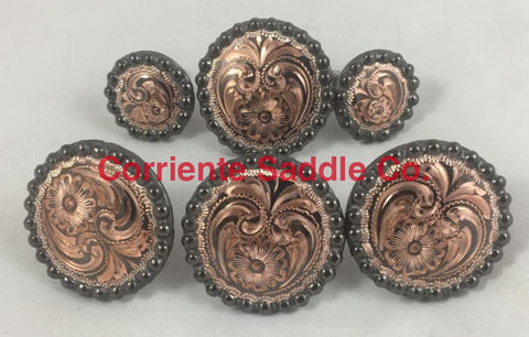 CBCONCH 122C Copper Engraved Conchos