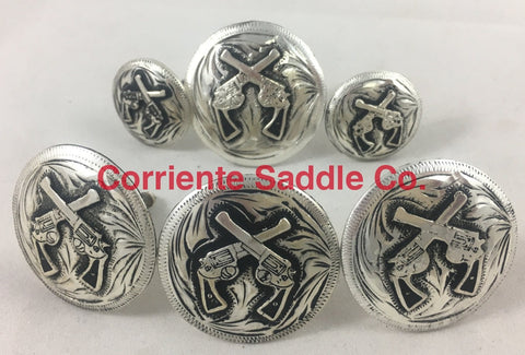 CBCONCH 124B Cross Pistol Conchos