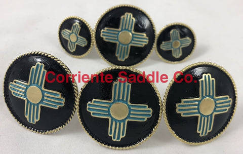 CBCONCH 124C Turquoise Zia Conchos